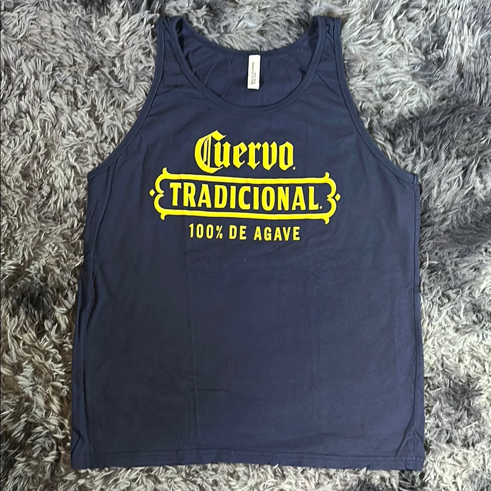 Cuervo Tradicional Navy Tank Top